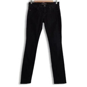 LUCKY BRAND Charlie Skinny Long Mid-rise Black Jeans Sz 6 / 28
